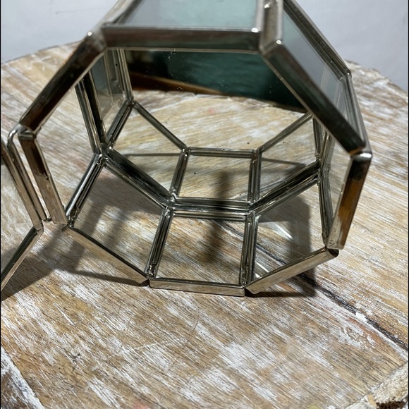 Vintage Glass Floral trinket box - Picture 6 of 11